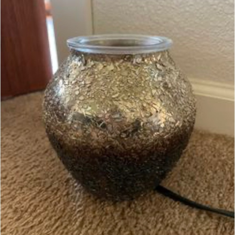 Scentsy Gold and Brown Candle Holder